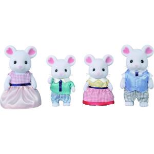 imageCalico Critters Marshmallow Mouse Family Set of 4 Collectible Doll Figures