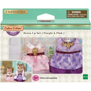 image:imageCalico Critters Town Dress up Set for 36 months to 96 months Navy amp Light BluePurple  Pink Dresses